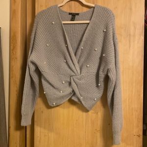 Forever 21 pearl sweater
